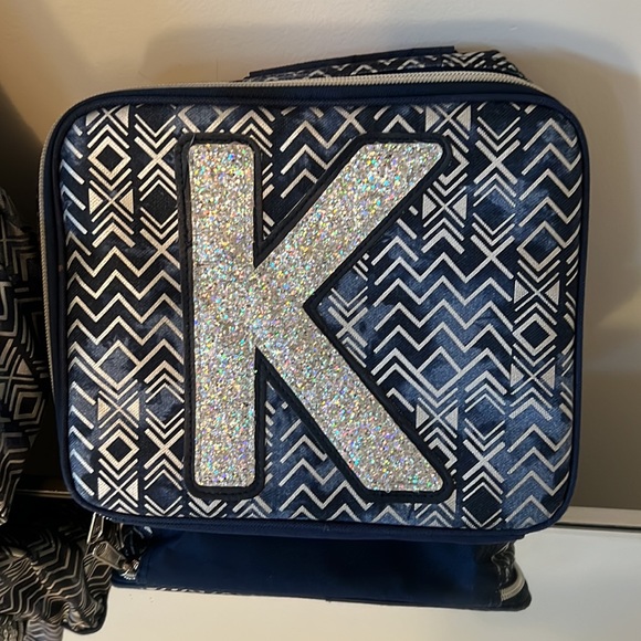 Justice girls initial K backpack and lunch box set - Picture 4 of 4